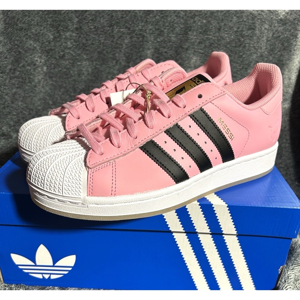 Adidas Superstar Messi Shoes Men's 8 - Women's 9 Pink Sneakers